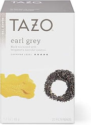 TAZO Tea Bags, Earl Grey, High Caffeine and Bold Flavor, 20 Tea Bags (Pack of 6)