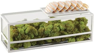 Cal Mil Monterey White Rectangle Presentation Case, 5 inch Width x 15 inch Depth x 5 inch Height