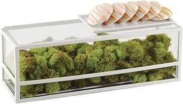 Cal Mil Monterey White Rectangle Presentation Case, 5 inch Width x 15 inch Depth x 5 inch Height