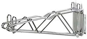 Nexel 18" Fixed Wall Mount Double Wire Shelf Bracket, Chrome Finish
