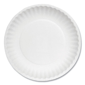 AJM Packaging PP6GREWH White Paper Plates – 6-Inch dia, 100/Bag, 10 Bags/Carton