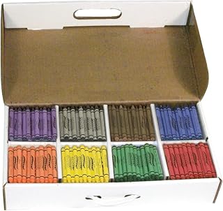 Prang Crayons, Master Pack, 8 Colors, 400 Count (DIX32340)