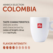 illy Colombia Single Origin Medium Roast / 8.8 Ounce (Pack of 6) / Colombia Roasted Coffee Beans