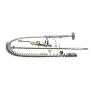 Pre-Rinse Spring Action Deck Mount Single Temperature Control Wall Bracket by T&S Brass – Polished Chrome, Model B-2285-B