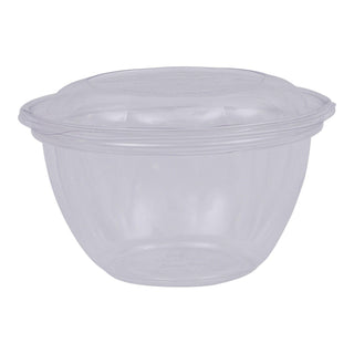 Compostable Clear PLA Plastic 18oz Salad Bowl With Lid by ECO PRODUCTS – 18oz, 18.0 ounces, PLA Plastic, Clear, Pack of 150