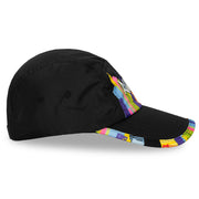 Run The World Collection Running Hat by Headsweats – Polyester, Black/New York City