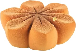 Silikomart Hana 1000 Silicone Tray – 7.08 x 2.28 in – Tall Floral Dessert Form with Pointed Petals