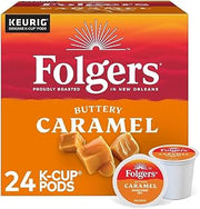 Folgers 6680 Caramel Drizzle Coffee K-Cups, 24/box