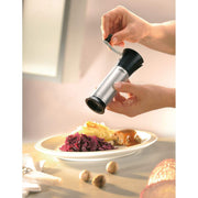34670 Nutmeg Grater by GEFU – 18-8 Steel, Silver/Black, Model GF34670