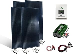Nature Power 53280 800 Watt 12 Volt High Performance Complete Kit Solar Panel, Black