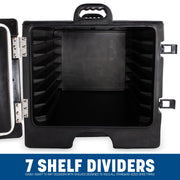 Carlisle FoodService Products Black / 7 Sheet Pan Capacity / Modern Food & Dish Transport