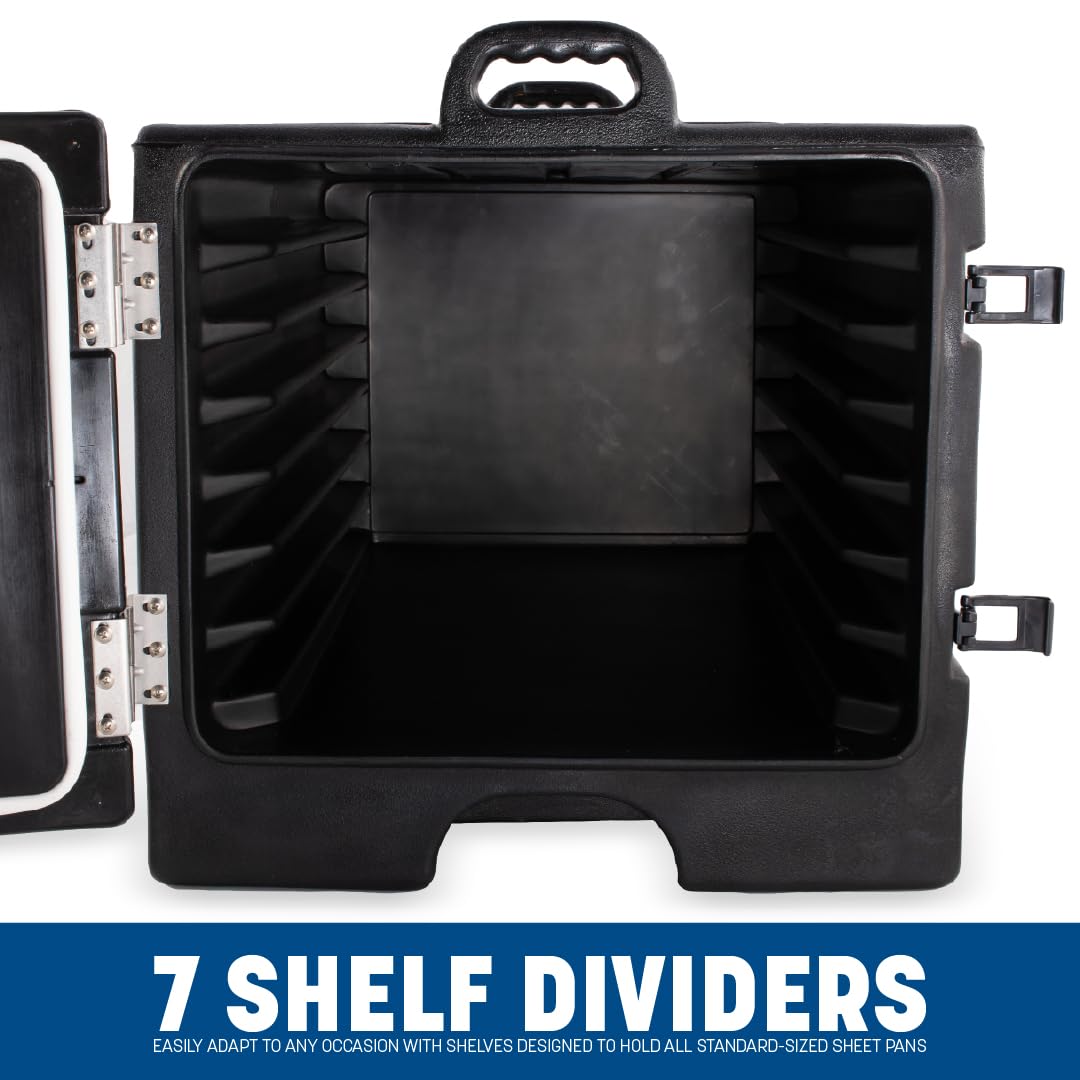 Carlisle FoodService Products Black / 7 Sheet Pan Capacity / Modern Food & Dish Transport