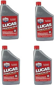 Lucas Oil 10050 SAE 10W-30 Synthetic Motor Oil - 1 Quart Bottle (4 Pack)