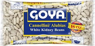 Goya Cannellini Beans, High in Fiber, Pantry Staple, 16 oz, 2-Pack