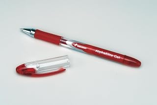 AbilityOne 7520015005213 - AlphaElite Gel Ink Pen - Red Ink - 12 units