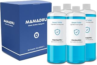 MAMADOU Smart Toilet Foaming Shield 480ml 4Pack For Toilet Bowl Cleaner Liquid Splash Control Deodorizing Foam Agent Stain-Resistant Easy Cleaning For Fresh Bathroom