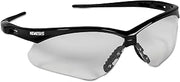 Jackson Safety 25676 Nemesis Safety Glasses, Black Frame, Clear Lens