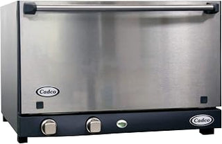 Cadco OV-013SS Half Size Catering Convection Oven with Stainless Door and Manual Controls, 120-Volt/1450-Watt, Stainless/Black