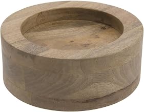 HUBERT Beverage Dispenser Stand Reversible Mango Wood - 3" H