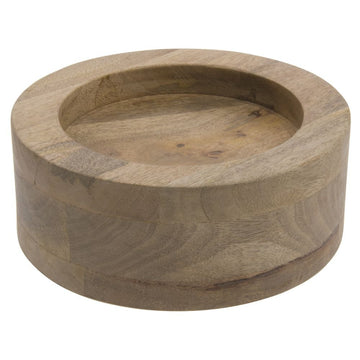 Beverage Dispenser Stand Reversible Mango Wood - 3" H by HUBERT – Wood, Brown, Model 82099