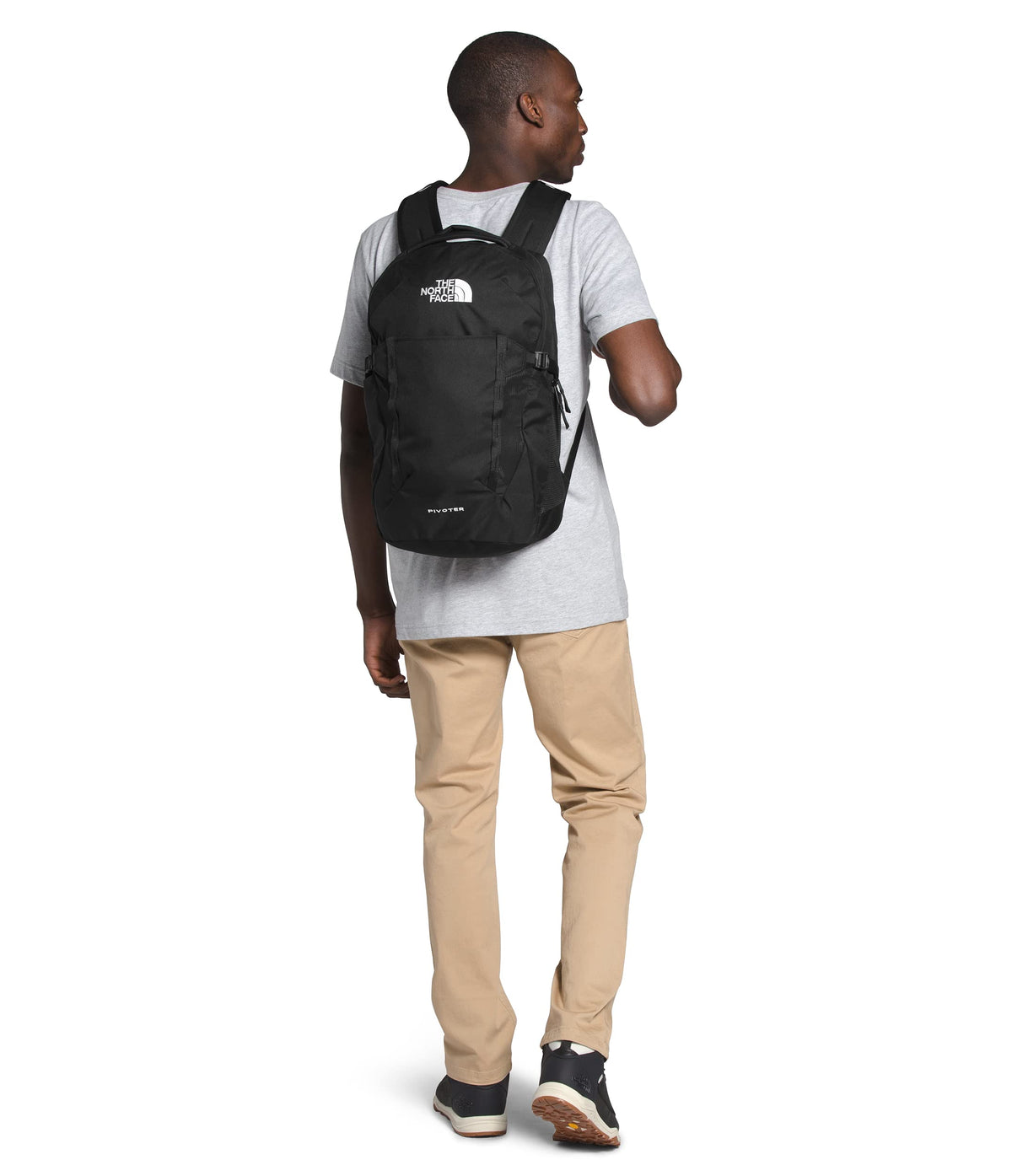 Pivoter, TNF Black, OS by The North Face – 27.2L, Recycled Polyester, Tnf Black, Model 32687