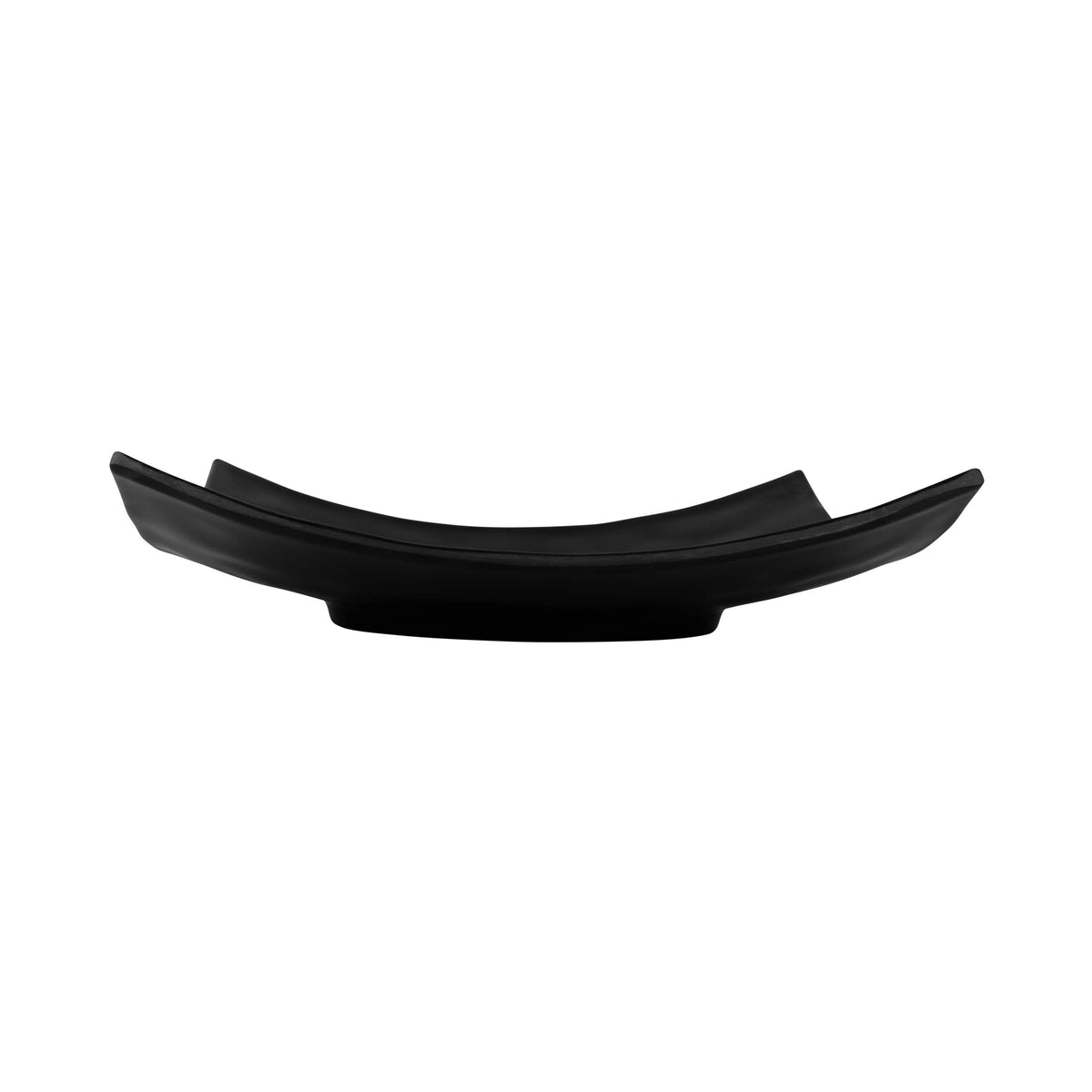 Square Shallow Plate by Elite Global Solutions – 9 3/4" x 2 1/4", Melamine, Black, Pack of 6, Model JW10SQRF-B