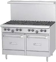 Garland G48-G48SS G Starfire Pro Series Gas Restaurant Range 48"W with 48" Griddle & (2) Storage Bases