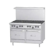 G Starfire Pro Series Gas Restaurant Range 36"W with (6) by Garland – 5.8 unknown_modifier, Iron, Stainless-Steel, Model G48-6G12RS