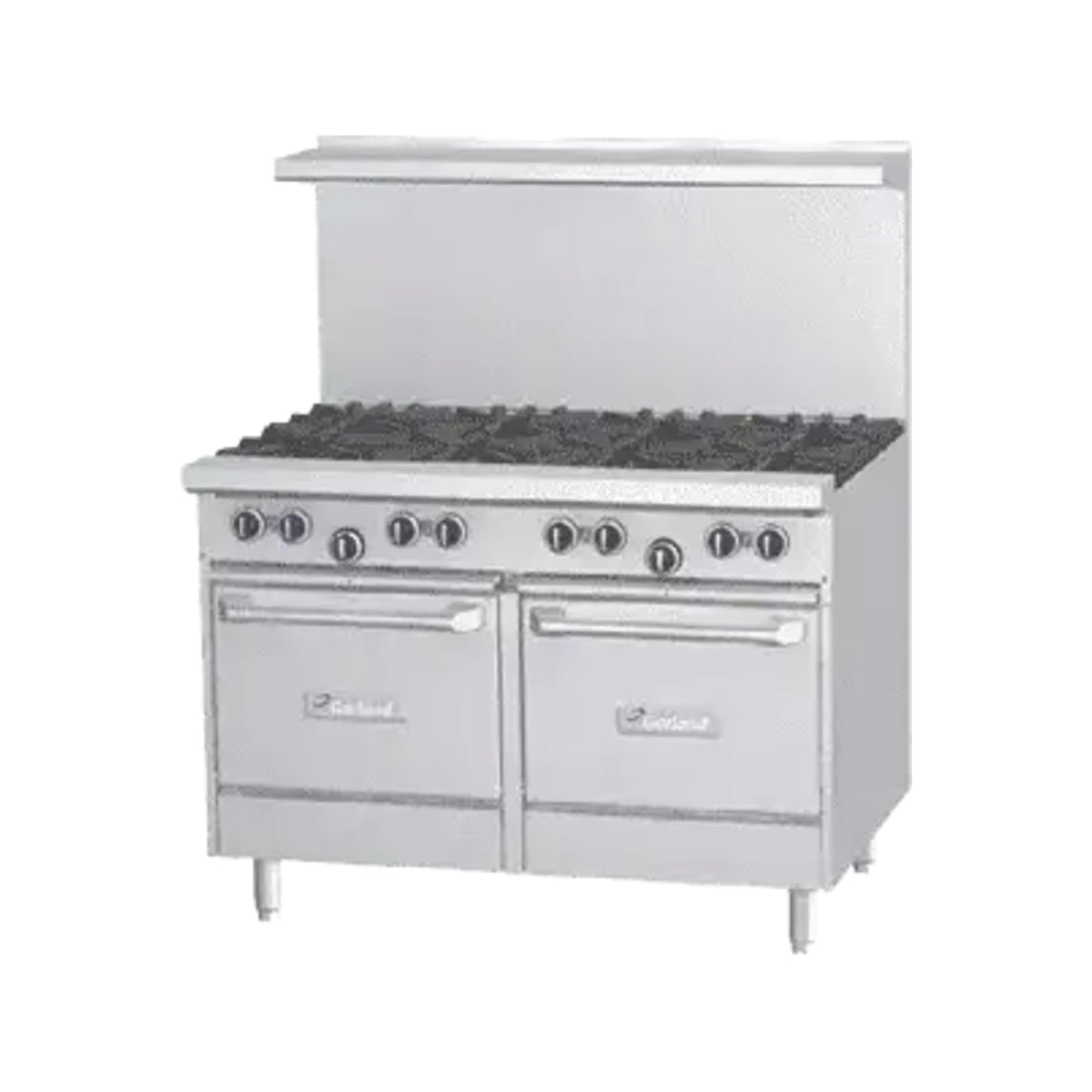 G Starfire Pro Series Gas Restaurant Range 36"W with (6) by Garland – 5.8 unknown_modifier, Iron, Stainless-Steel, Model G48-6G12RS