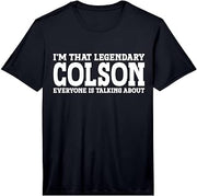 Colson Surname Funny Team Family Last Name Colson Performance T-Shirt