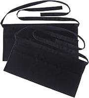 Resist water 3 big Pockets Waist Server Apron Kitchen Restaurant Unisex Half Aprons