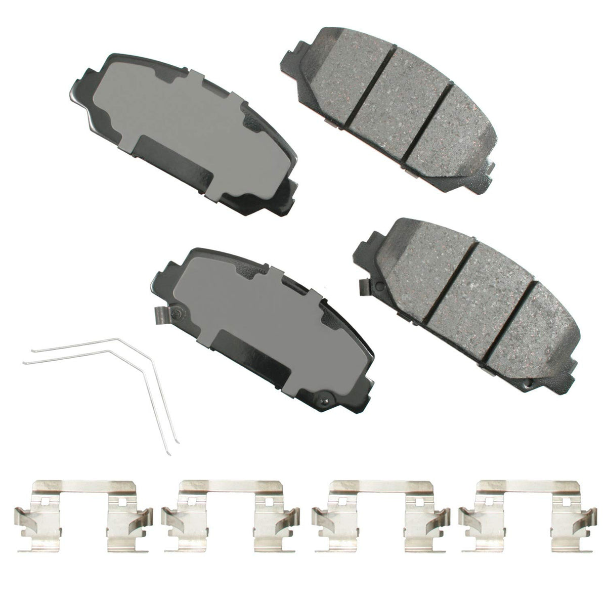 ACT1697 ProACT Ultra-Premium Brake Pads by Akebono – Ceramic, GREY, Model AKEACT1697