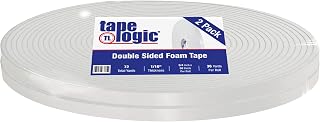 Aviditi Tape Logic Double Sided Foam Mounting Tape, 3/4 Inch x 36 Yards, 1/16 Inch Thick, White - for Joining, Crafts, Home and Office Use (2 Rolls)