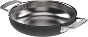 Demeyere Black 5 Stainless Steel with Ceramic exterior coating 9.5-in Double Handle Fry Pan