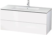 Duravit L-Cube Two Drawer Wall-Mount Vanity Unit White