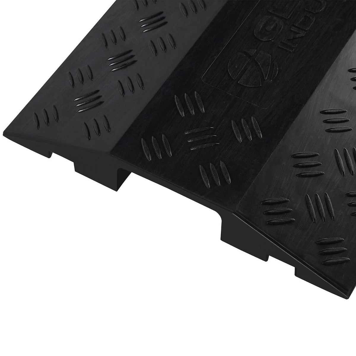 1-Channel Drop Over Cable Protector by Global Industrial – Polyvinyl Chloride, Black, Model TSH30109BK