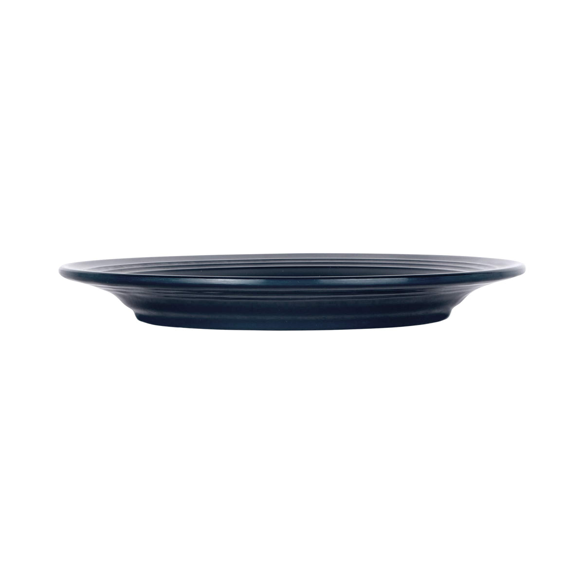 Round Two-Tone Plate by Elite Global Solutions – 9" dia., Melamine, Abyss Gloss Inside/Lapis Matte Outside, Pack of 6, Model D897GM-ABY/LAP