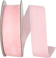 Reliant Ribbon Ribbon - Woven Edge Velvet, Light Pink, 1-1/2 Inch, 10 Yards