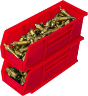 Akro-Mils Red / 11-Inch x 4-Inch x 4-Inch / Storage Bins Only Open Storage Bins