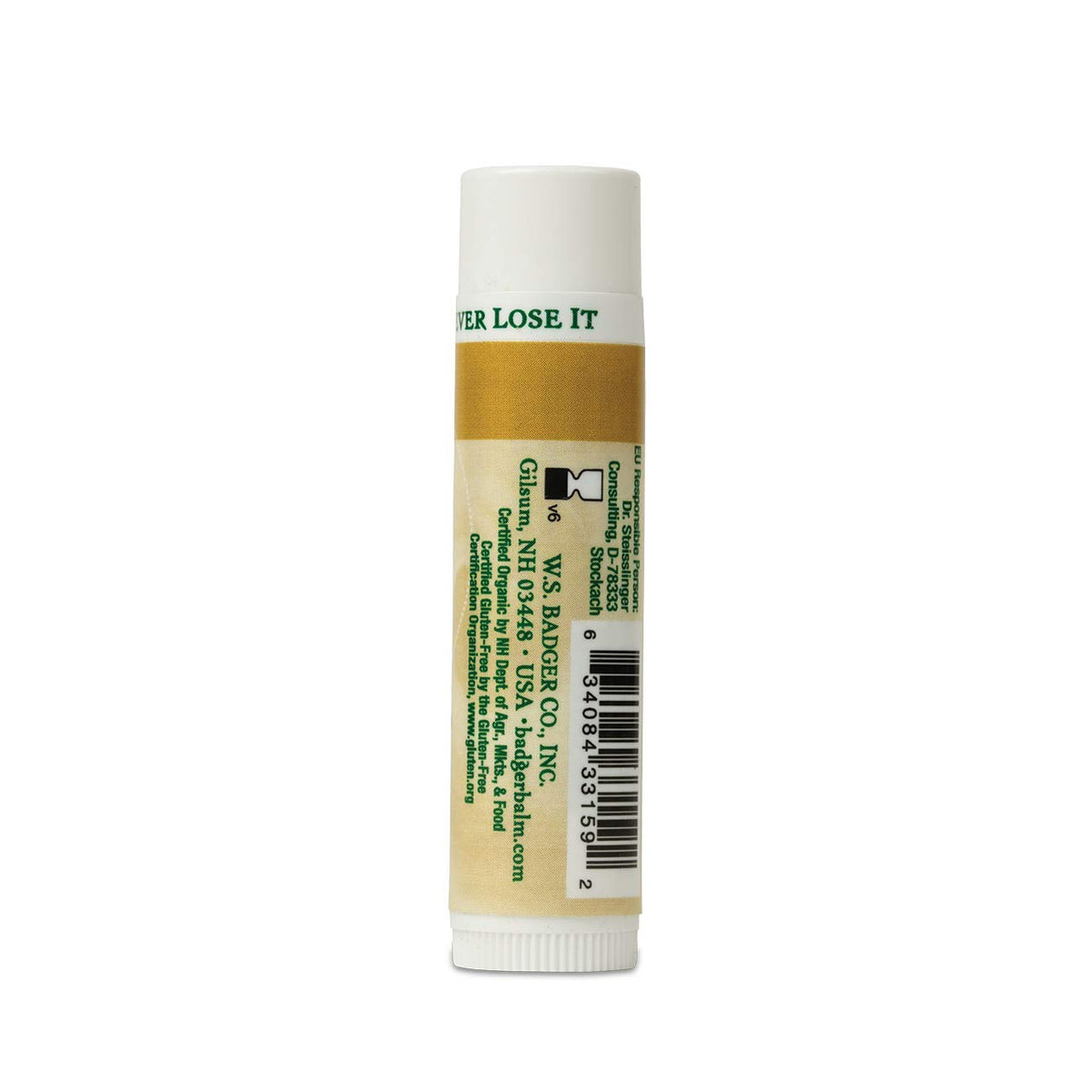Unscented Classic Lip Balm by Badger – 1 Count (Pack of 2), Uncolored, Pack of 2, Model 6.34E+11