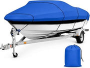 Boat Cover Compatible with Thunder Jet Luxor 18 | Made of High Density Oxford Fabric with Silver Coating Heat Insulation Outdoor Storage