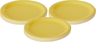 Creative Converting Touch of Color 24 Count Paper Dessert Plates, Mimosa, 6.75 inches (Pack of 3)