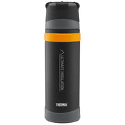 Matt Black Ultimate Flask (500ml) by THERMOS – 16.9 Ounces, 500.0 milliliters, Stainless Steel Silicone Polypropylene, Matte Black, Model 210350