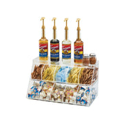 10-Bin Condiment Holder by CAL-MIL – 21.00x12.00x12.00, Acrylic, Clear, Model 3643-10