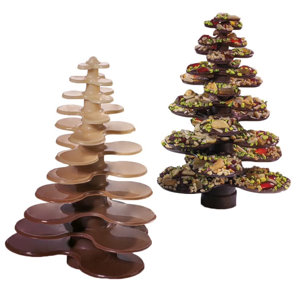 Modular Xmas Tree Chocolate-Mold Set by Martellato – Plastic, Clear, Model 20CT01