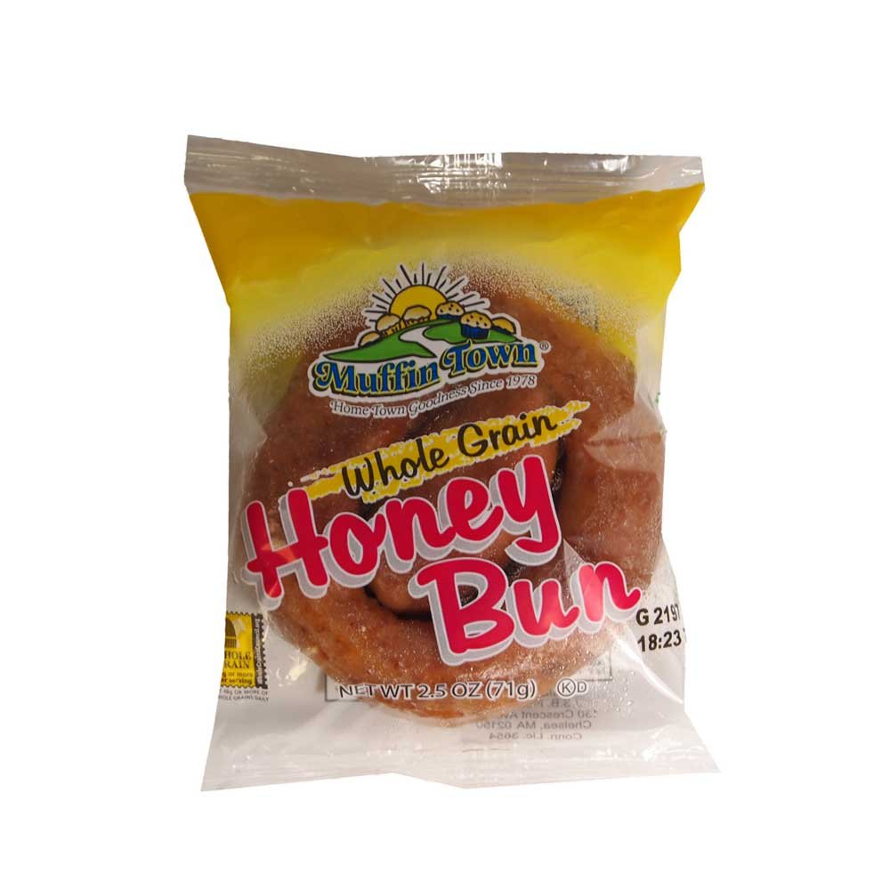Wholegrain Glazed Honey Buns by Muffin Town – Pack of 72