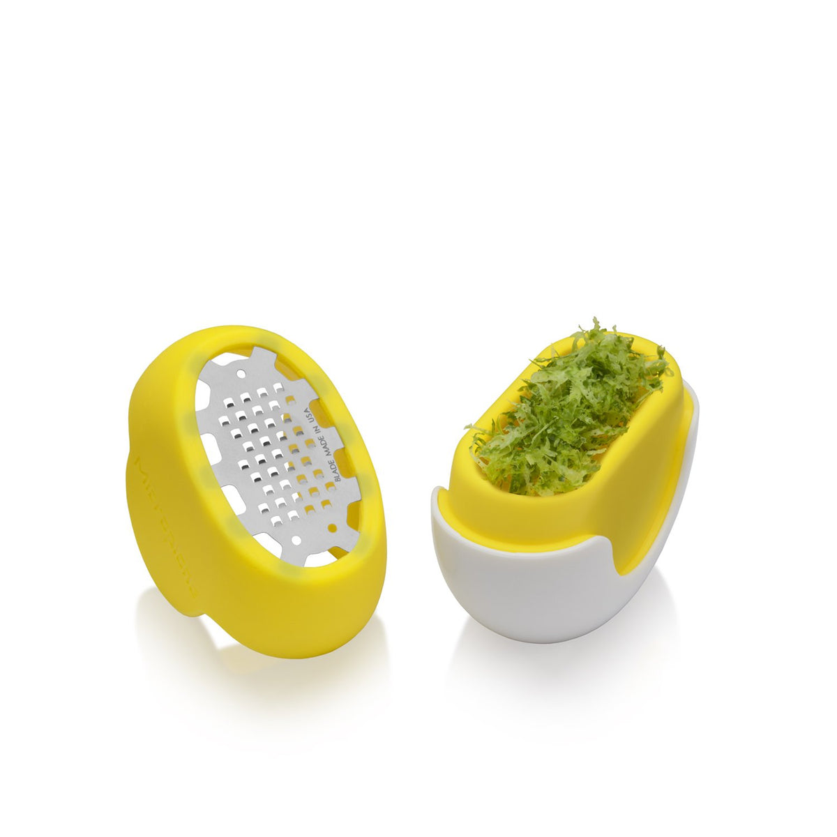 Flexi Zesti Handheld Citrus Zester (Yellow) by Microplane – One Size, Stainless Steel, Yellow, Model 34630E