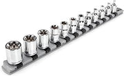 TEKTON 3/8 Inch Drive External Star Socket Set, 12-Piece | SHD91117