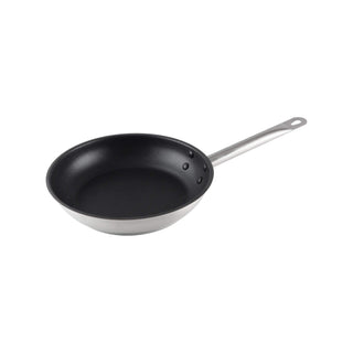 9 1/2" 18/8 stainless steel fry pan quantum by Thunder Group – Stainless Steel, Silver, Model SLSFP309