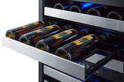 Summit 46 Bottle Built-In Wine Cellar by Summit Appliance – 34.5 liters, Stainless Steel, Model ALWC532